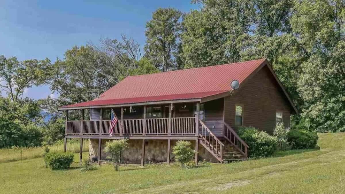 Beautiful View! Log Cabin,Fireplace,Hot Tub,Arcade,Pool,Fishing เซอเวียร์วีล ภายนอก รูปภาพ